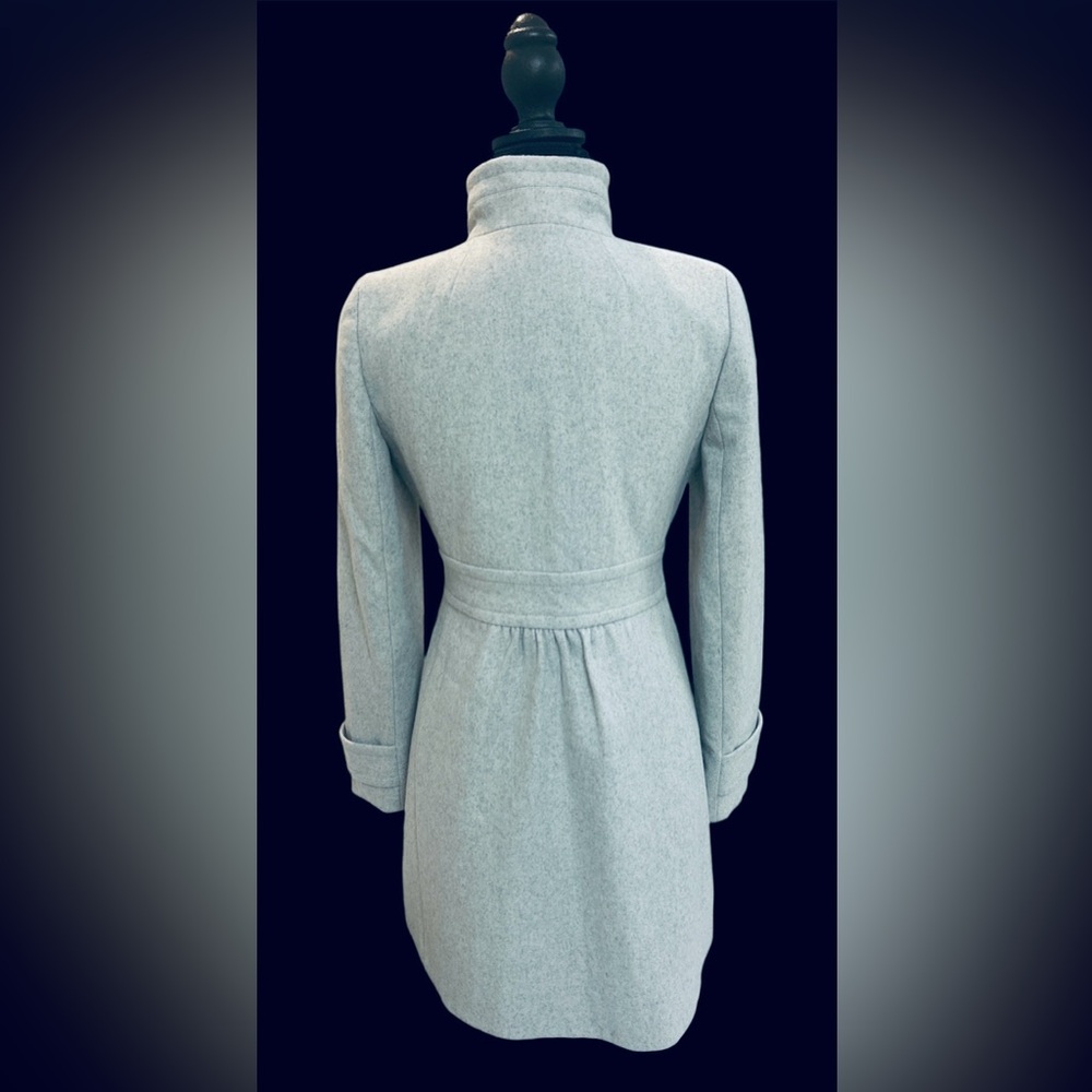 J. Crew Tailored Light Gray Coat - Picture 3 of 10